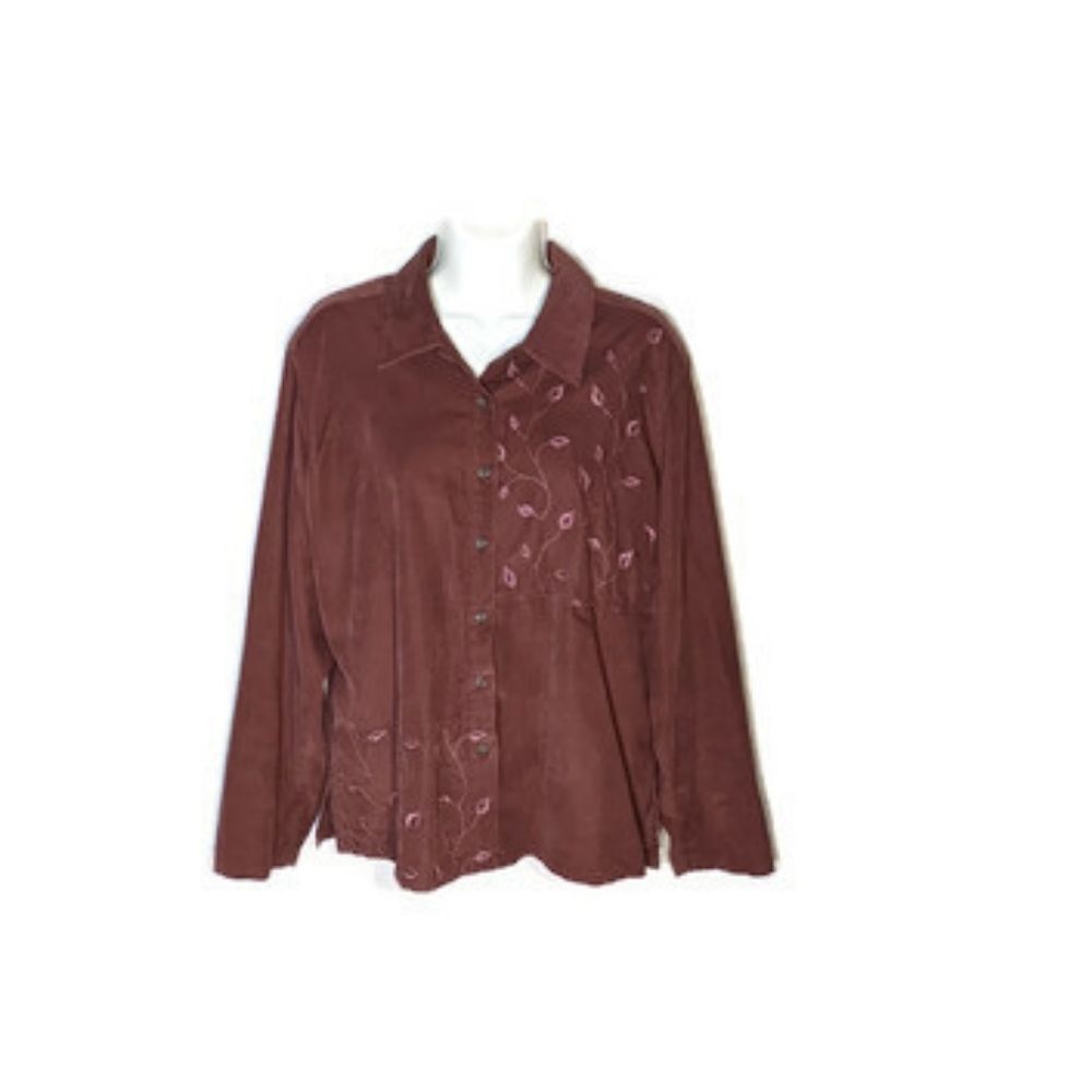 J Jill Corduroy button down shirt